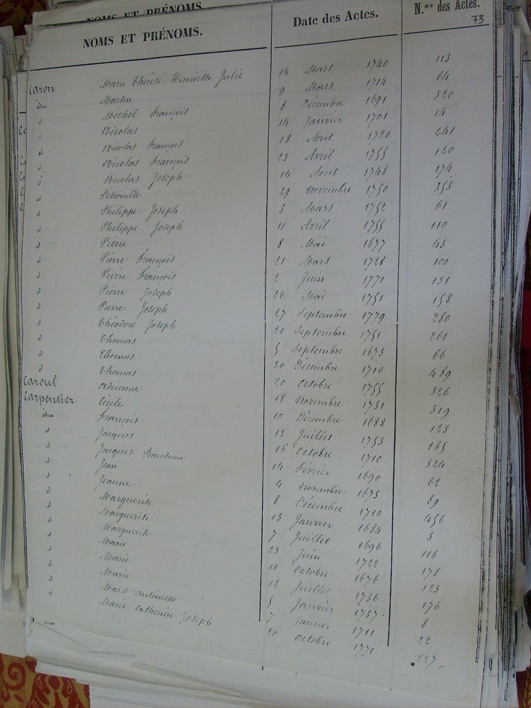 Tables des Sepultures de Notre-Dame(073)